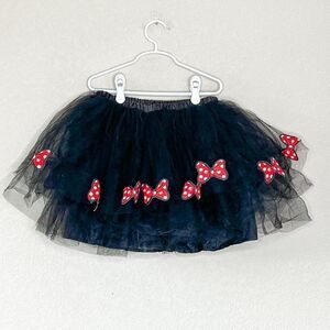 Disney Collection by Tutu Couture Girls Minnie Mouse Skirt Black Tulle Size 10